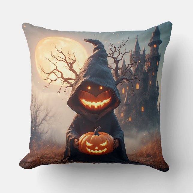 Almofada Cenário assustador de Halloween (Frente)