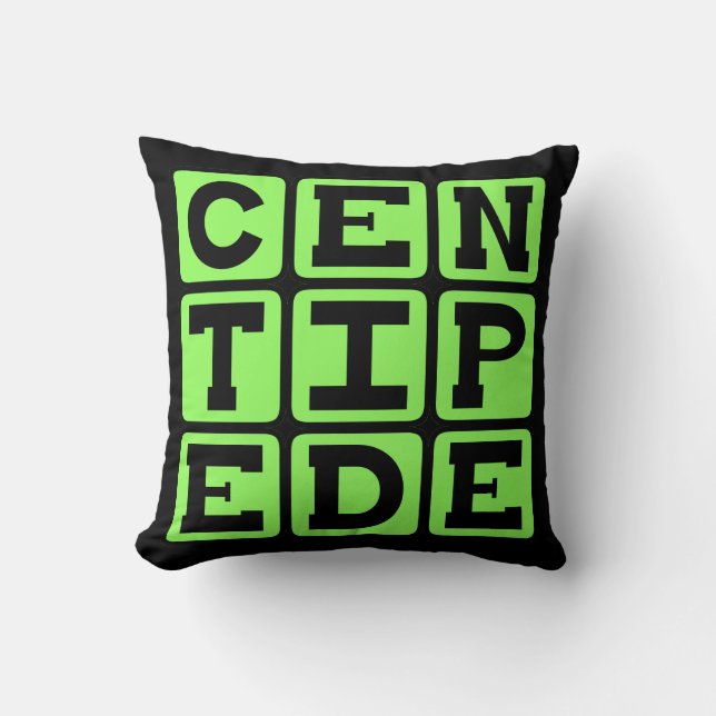 Almofada Centípede, Insetos Com Muitas Pernas (Frente)