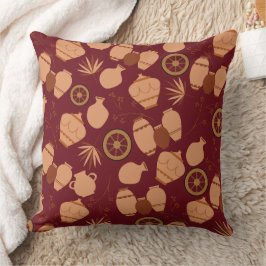 Almofada cerâmica de barro cerâmica potes padrão floral