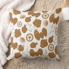 Almofada cerâmica de barro cerâmica potes padrão floral t