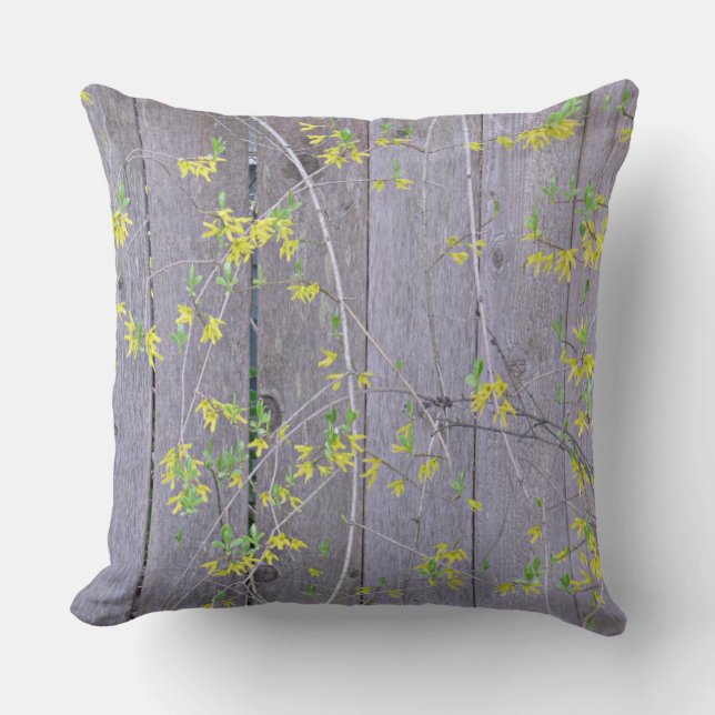 Almofada Cerca com Forsythia (Frente)
