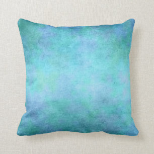 Almofada Cerceta azul, roxa, Aqua, e aguarela violeta