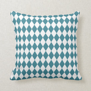 Almofada Cerceta e branco do Harlequin