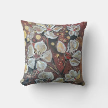 Cereja branca floresce sobre fundo bokeh