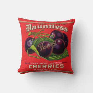 Almofada Cerejas sem Danos nos anos 30 podem ser rotuladas