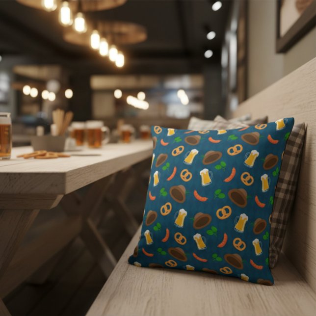 Almofada Cerveja de Oktoberfest, Pretzel e Lança-Padrões de (Criador carregado)