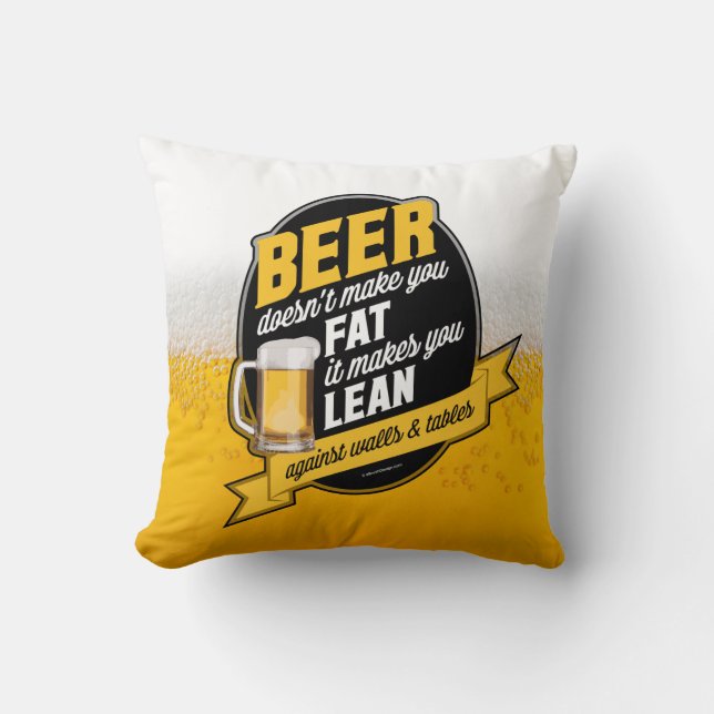 Almofada Cerveja Faz Você Inclinar (Frente)