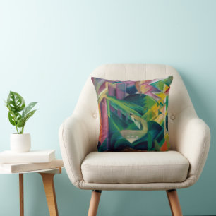 Almofada Cervos num Jardim de um Mosteiro por Franz Marc