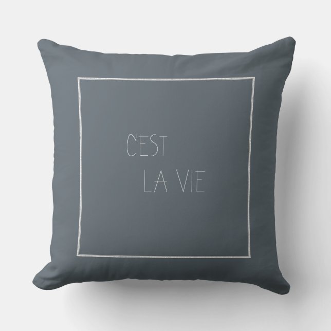 Almofada C'est La Vie - Essa é a vida - Francês (Frente)