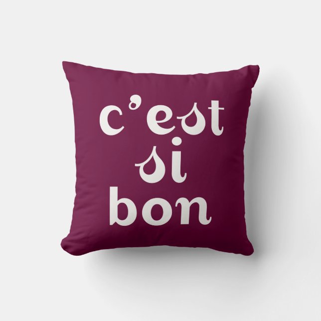 Almofada C'est Si Bon - Bordéus Purple (Frente)