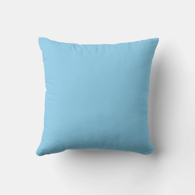 Almofada Céu Azul Bebê Cor Sólida (Verso)