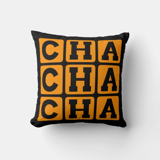 Almofada Cha Cha Cha, Música de Dança Cubana (Frente)