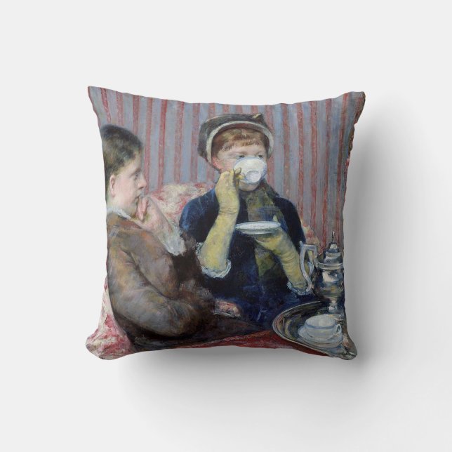 Almofada Chá da Tarde, Mary Cassatt (Frente)