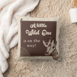 Almofada Chá de Bebê Girafa Boho Safari