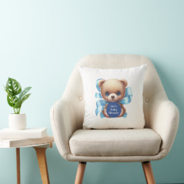 Almofada Chá de fraldas Azul do Urso Teddy