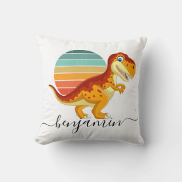 Almofada Chá de fraldas de dinossauro Personalizado Cute Th