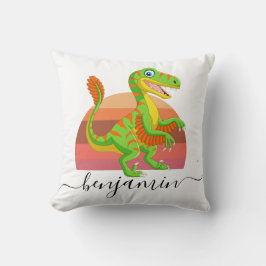 Almofada Chá de fraldas de dinossauro Personalizado Cute Th