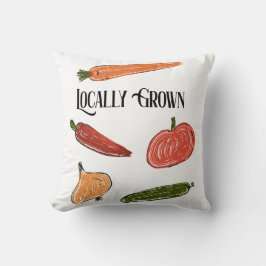 Almofada Chá de fraldas do Mercado do Retro Farmer com cres