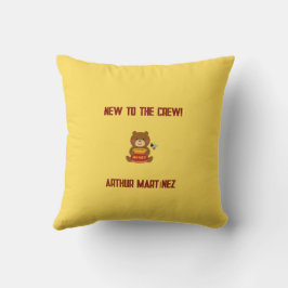 Almofada Chá de fraldas do Tema do Urso Bonito