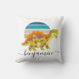 Almofada Chá de fraldas personalizado de dinossauro bonito