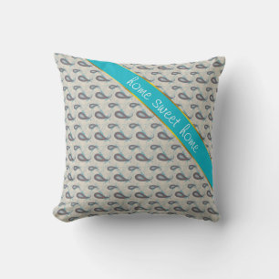 Almofada Champagne Paisley Pattern