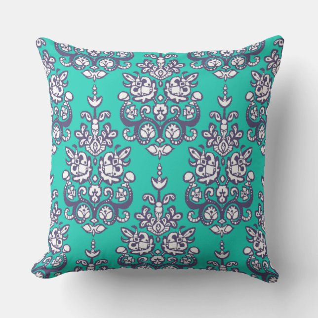 Almofada Chandraki damask ikat (Frente)