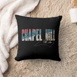 Almofada Chapel Hill Carolina do Norte Legal Retro Weathere