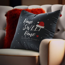 chapéu de Natal Santa casa doce casa nome da famíl
