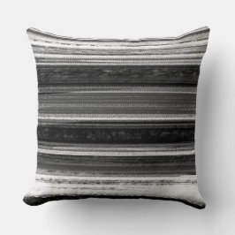 Almofada Charcoal Grey Textured Abstract Stripe Pattern