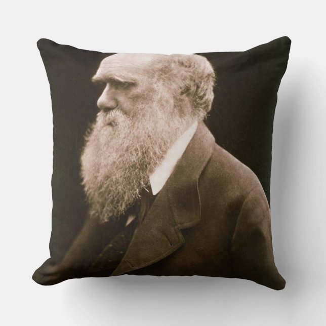 Almofada Charles Darwin (1809-82) (foto) (Frente)