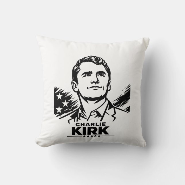Almofada charlie Kirk (Frente)