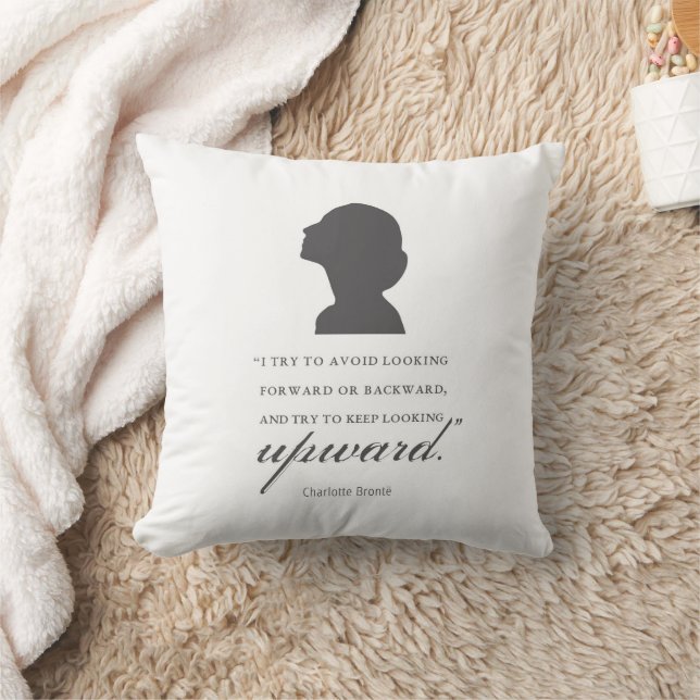 Almofada Charlotte Bronte - Continue Olhando Para Cima - Br (Cobertor)