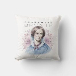 Almofada Charlotte Bronte Retrato de Richmond com Flores