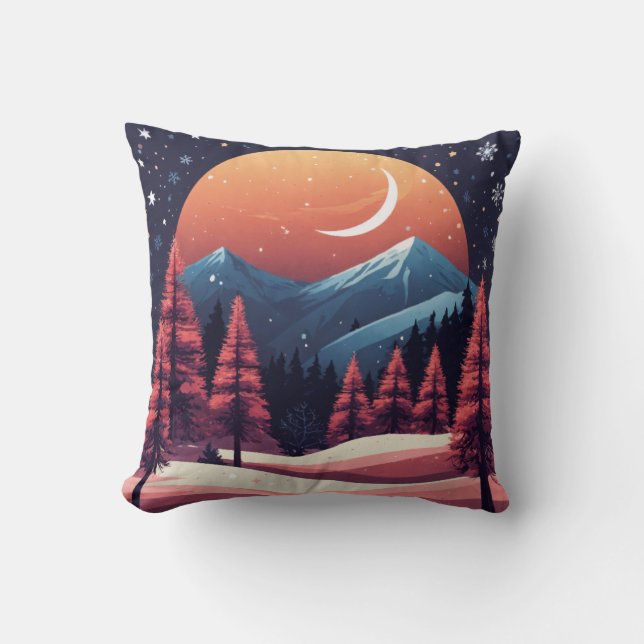 Almofada Charme Nocturno de inverno (Frente)