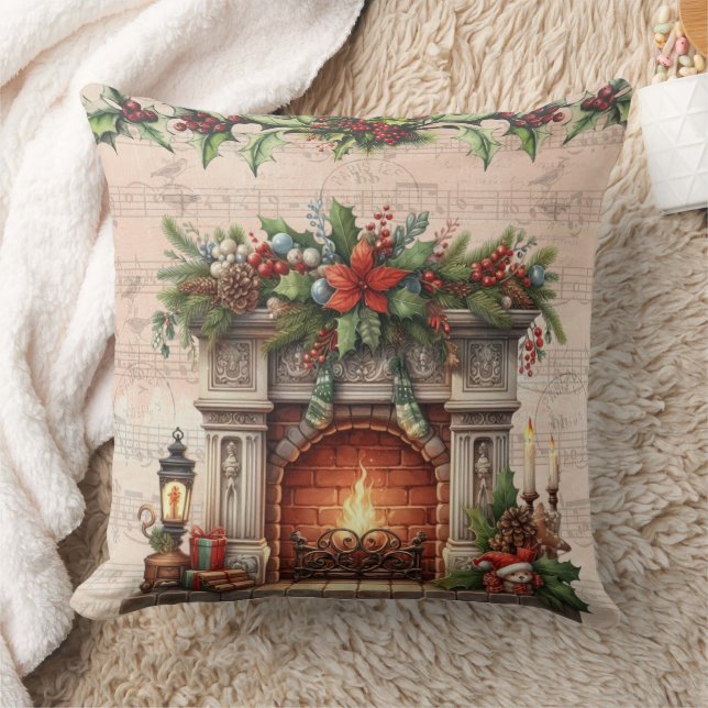 Almofada Charme Parisiense de Natal Aconchegante (Cobertor)