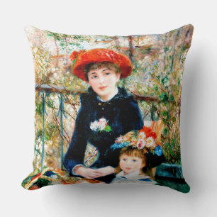 Almofada Charmimg Renoir: "Duas Irmãs" - Uma pintura Famosa