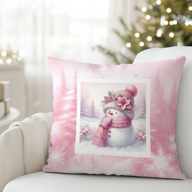 Almofada Charming Pinkmas Winter Forest Kids Holiday Pillow (Charming Pinkmas Winter Forest Kids Holiday Pillow

)