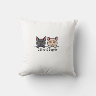 Almofada Chats en famille