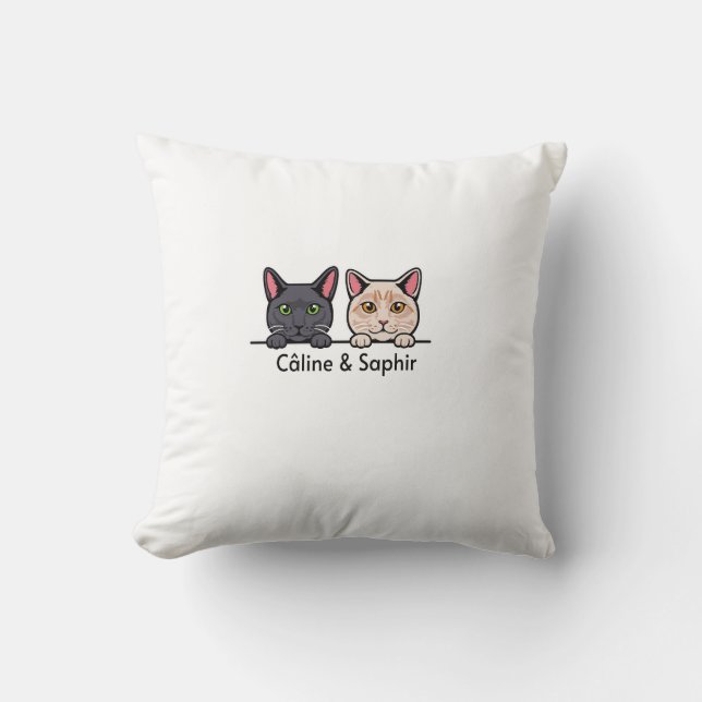 Almofada Chats en famille (Frente)