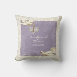 Almofada Chave a meu casamento do amor do Flourish do