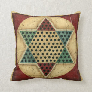 Almofada Checkerboard chinês Vintage por Ethan Harper