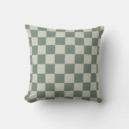 Almofada Checkerboard verde