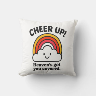 Almofada Cheer Up – Heaven’s Got You Covered Rainbow Faith 