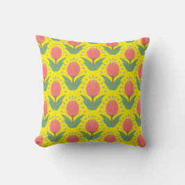 Almofada Cheerful Tulips Throw Pillow