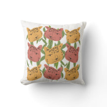 Cheetah Cat Jungle Mão desenhada