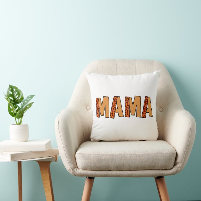 Almofada Cheetah Impressão Leopardo Mãe (Cadeira)