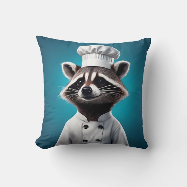 Almofada Chef Raccoon (Frente)