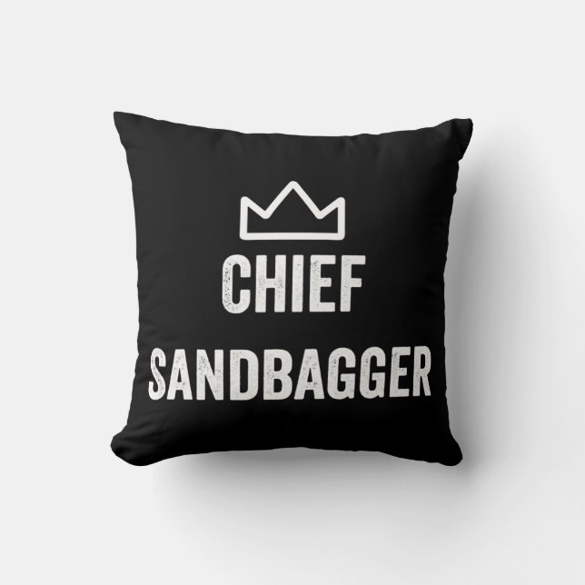 Almofada Chefe Sandbagger Golf Meme Bjj Chess Sandbag (Frente)