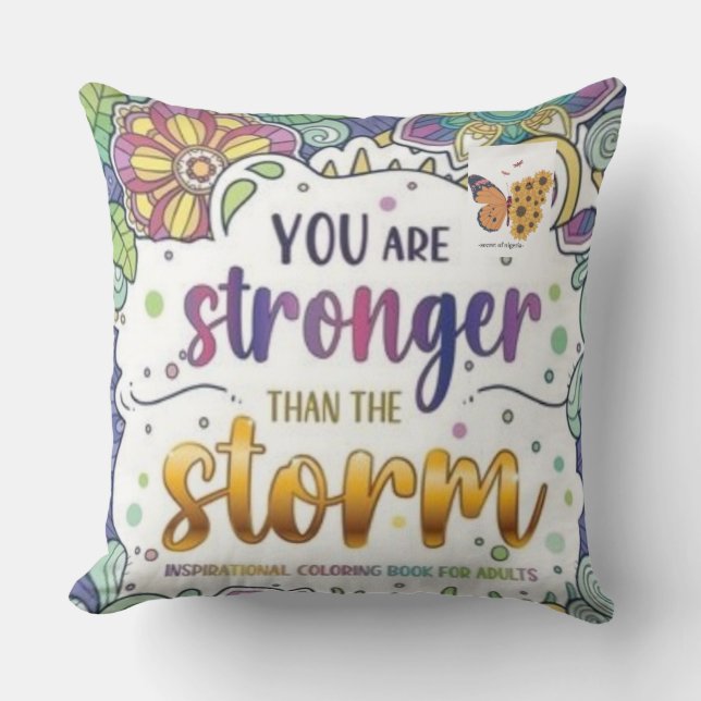 Almofada CHEIO COR ENCOURAGEMENT DISIGN ONThrow Travesseiro (Frente)