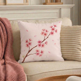 Almofada Cherry Blossom Japanese Sakura Throw Pillow
